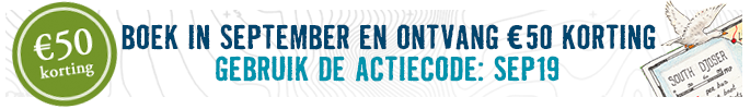 Boek in september en ontvang €50 korting. Gebruik de actiecode SEP19. Boek in september en ontvang €50 korting. Gebruik de actiecode SEP19.