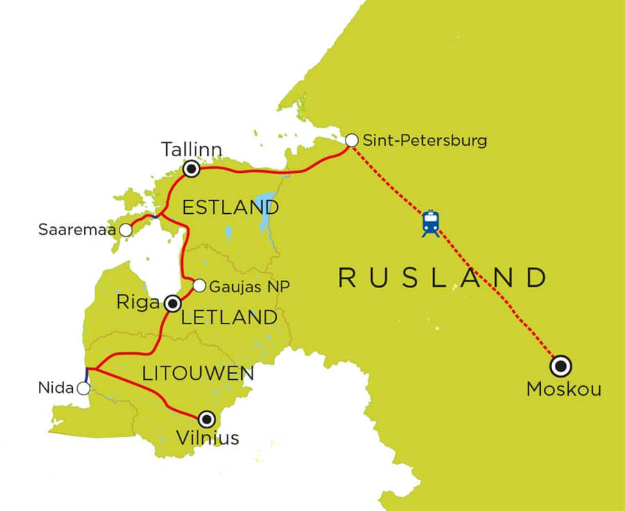 Vakantie Baltische Staten, Sint-Petersburg & Moskou ...